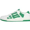 Designer skel-top bassa scheletro casual skel a bassa scarpe basse bianche blu verde blu verde bones runner sports sneakers sneakers allacciato in pizzo in pelle pioiner