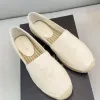 Scarpe casual di alta qualità espadrill da viaggio all'aperto da viaggio lussuoso designer di lusso estivo per la spiaggia piatta da scarpa da scarpa da scarpa da ballo bassa gallet sneaker tela da uomo da donna tennis