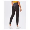 Lu Pant Align Selign Women Seamless Leggings High Water Elastic Push Up Leggins Fiess Solid Slim 운동 레깅스 팬츠 여성 섹시 다리 요가 g