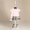 Robe de fille 2019 Nouvelles robes de bébé Stripe d'été à manches courtes à manches princesse femelle bébé vêtements d'été vêtements pour filles Y2006239685875