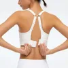 2024 Yoga Bra Lu Lu Nouveau gilet de dos de choc pour les chocs de la course à pied Gather Fiess Bra Lemon Vest Summer Tops Woman