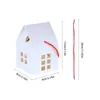 Enrolamento de presentes 5/10pcs Casa de Natal Caixas de doces Kraft Papel Box Box Cookie Packaging Bag Year