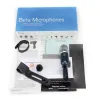 Microfones Free Shippin beta56a kit de bateria de bateria com fio beta 56a Percussão supercardioid para instrumento Shure Microfone dinâmico