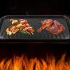 Grill Grill Pat Niedmokąpe bezdymne talerz do smażenia prostokąta BBQ BBQ Baking Tray Outdoor Picnic naczynia 240402