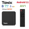 Box Smart TV Box Android 11 TANIX W2 2GB16GB AMLOGIC S905W2 4K Media Player Bluetooth 3D Video AV1 Set Top Box 2.4G 5G WiFi TVBox