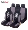 Autoyouth 9st Universal Fit Car Seat Covers med Dragon Mönster Detalj Styling 100 Breatbar bilstolskydd Bil Interiör H254694693