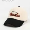 Top Caps Bayan Şapka Mektubu Nakış Vintage kadife beyzbol şapkası Şeker Sıcak Kış Şapkası Kadınlar Taze Hip Hop Şapkası Bones Gorilla Q240408