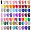 Os kits se reúnem em 8/15pcs Gel Achin Set Set Red White Glitter Semi Permanente de Manicure do Kit de Gel UV Manicure