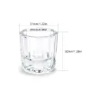 Flaschen 10pcs Acrylkristall Clear Nagel Tasse Acrylpulver flüssiger Glas Dappen Deckel Schüssel Schüssel Holder Behälter Nagelkunstwerkzeug