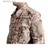 Vestes extérieures Hoodies désert jungle camouflage extérieur uniforme tactique de combat militaire de chasse à la chasse à la randonnée