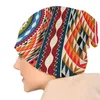 Bergs ethnische afrikanische Herbstinnen weibliche dünne Mützen windproof Unisex Schädel Motorhaube Hüte