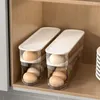 Butelki do przechowywania Białe automatyczne przewijanie uchwytu na jajka plastikowe zjeżdżalnia z stojakiem podwójnie warstwy duża pojemność
