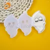 Moules de cuisson 3 cavité Halloween Ghost Design Lollipop Silicone Moule Diy Candy Fondant Chocolate Moule Cake Decorating Tools Kitchen