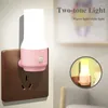 Luci notturne Light Switch Switch Control Lamp Energy Salvaling Lighting Eu Us Plugight Nightlight for Children per bambini Scale per camera da letto