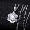 Wollet 1CT Moissanite Jewelry Adjustable Women Korean Clavicle Chain 925 Sterling Silver Moissanite Necklace