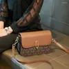 Bolsas de ombro Moda Padrão de bolsa de bolsa de mulheres 2024 Mensageiro de couro para mulheres laterais laterais laterais