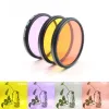 Accessories 3 in 1 37 52 58 67mm Diving Filter Red Yellow Purple Full Color Dive Filters for Sony Nikon Canon Camera Lens Top