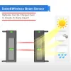 Kits HTZSAFE Solar Beam Sensor Driveway Alarm System400 Meters Wireless Range 60 Meters Sensor RangeDIY Home Security Alerts