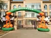 8mW x 5mh (26x16,5ft) Halloween personalizado Bem -vindo arco de abóbora de arco inflável para decoração de entrada