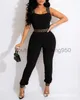 Mode kvinnor jumpsuits rompers kvinnor lång jumpsuit bodycon sexig streetwear fitness sportkläder sommarkläder lounge slitklubb kläder s9f50