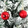 Party Decoration 24pcs Christmas Balls Ornament för Xmas Tree Mini Shatterproof Multiple Color Hanging Ball Holiday