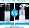 ABS 3 Modes Adjustable Bath Showerhead High Pressure Rain Water Saving Luxury Home el Sprayer Bathroom Shower Head 240325