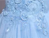 Pretty White Pink Blue Jewel Girl Girl's Birthday/Party Dresses Girl's Pageant Dresses Flower Girl Dresses Girls Overyda