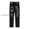 Designers Man Jeans Ga Painted Splash-tinc Troushers Hole Street pop moda de qualidade clássica de jeans masculina calça denim plus size m-xxl