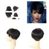 Human Hair Capless pruiken Pixie Cut Wig Virgin Indian Hine Made Short Bob Geen Lace Front voor Afro -Amerikaanse vrouwen8141881 Drop Lever Otyg4