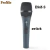 Mikrofoner E845 Grad A Quality Professional Performance Dynamic Wired Microphone E845 MIC FÖR LIVE VOCALS STADE KARAOKE MED SWITCH