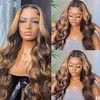 2024 Hoogwaardige centrum Afscheiding Lange pruiken Hot Sale Brown Big Wavy Hair Groothandel Europe AMUREA AMUERTE GEPERPERDE ROSE ROSE NET CURLY WIG