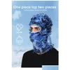 Cykelmössor masker hiphop clava dog stickad fl ansikte skidmask kvinnor utomhus kamouflage fuzzy beanies hatt droppe leverans sport utomhus dhd8m