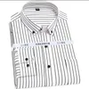 Spring autumn striped shirts cotton men formal long sleeve simple shirt office loose dress shirt plus size 10XL 12XL 52 54 56240325