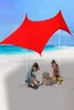 Plaj güneşlik ailesi hafif güneş gölge çadır kum torbası ankrajları UV parklar için büyük taşınabilir gölgelik y07065536633
