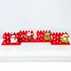 Party Decoration 2024 Christmas Business Card Holder Creative Wooden Box Fence Decora