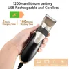 Professional Hair Trimmer Digital USB Rechargeable Clipper for Men Haircut Ceramic Blade Razor Cutter Barber Machine 240408