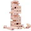 Natural Wood Stack Toy Stacking Höjd Byggnadsblock Toy Montessori Träbalans Stacking Toys