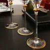 2pcs retro phnom penh Wine Glass Glass Crystal Champagn