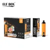 Originele elfbox Shisha 16000 Puffs wegwerp vape e-sigaretten puff 16K LED-display 28 ml pod 600 mAh oplaadbaar 0% 2% 3% 5% apparaatpen