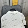 Xinxinbuy Men Designer Tee T-shirt 2024 Italie Knit Shirt Bridboard Grille Polo à manches courtes Coton Femmes Gris Blanc Blanc S-2xl