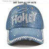 Ball Caps Set Set Baseball Hat Nowy styl Pure Mens and Damskie Sun Hat Rhinestone Hat Denim i bawełniany kapelusz Hip Hap Hap Q240408