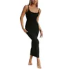 Abiti casual Donne Donne Maxi Abito senza maniche Bodycon senza maniche sexy taglio aperto lungo un elegante cocktail party