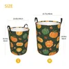 Sac à linge Dirk Basket Pumpkin Pie and Spices Illustration Vêtements pliants Ranget Baquet Toy Organisateur imperméable Home