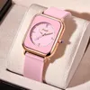 Armbandsur Poshi Fashion Quartz Wrist Watch Original Brand Women's Watches Simplicity Ladies Causal Armband Silicone Strap Clock