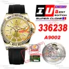 Sky Dweller 336238 A9002 Orologio da uomo automatico IUF 42mm Gollo giallo 904L COMPOSTO CAMPAGNE ACCIAI