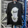 Herr t-shirts 24SS hiphop hög kvalitet ih nom uh nit paris t-shirt bästa kvalitet bomull t toppar blomma mask man tryck t shirt t240419