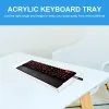 Cooling Keyboard Stand Riser Desktop Computer Clear Acrylic Pc Mouse Tray Adjustable Desk Lifter Tilting Holder Platforms Feet Display