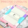 Étui à tablette en silicone robuste robuste pour iPad Pro 9,7 pouces Air2 Cover réglable pour enfants Études sécurisées à l'épreuve des chocs + Protecteur d'écran + STRAP