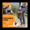 Hooks Portable Fan för Travel 20000mAh Laddningsbart batteridriven höghastighetscamping