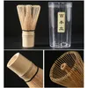 Teware Sets 4pcs 7pcs/Set Doğal Bambu Matcha Çay Seti Çırpma Kaşık Seramik Kase Tutucu Japon Aracı